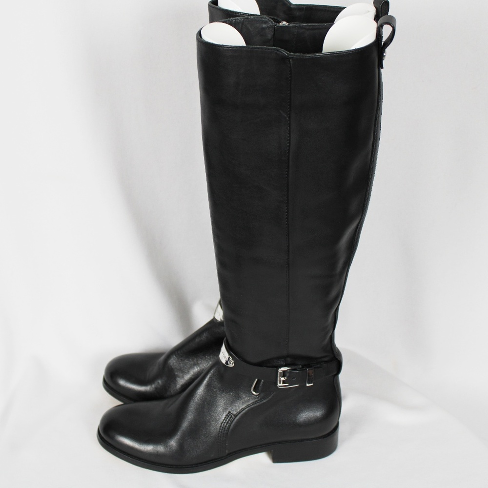 LKNW! - Michael Kors Tall Black Leather Riding Boots